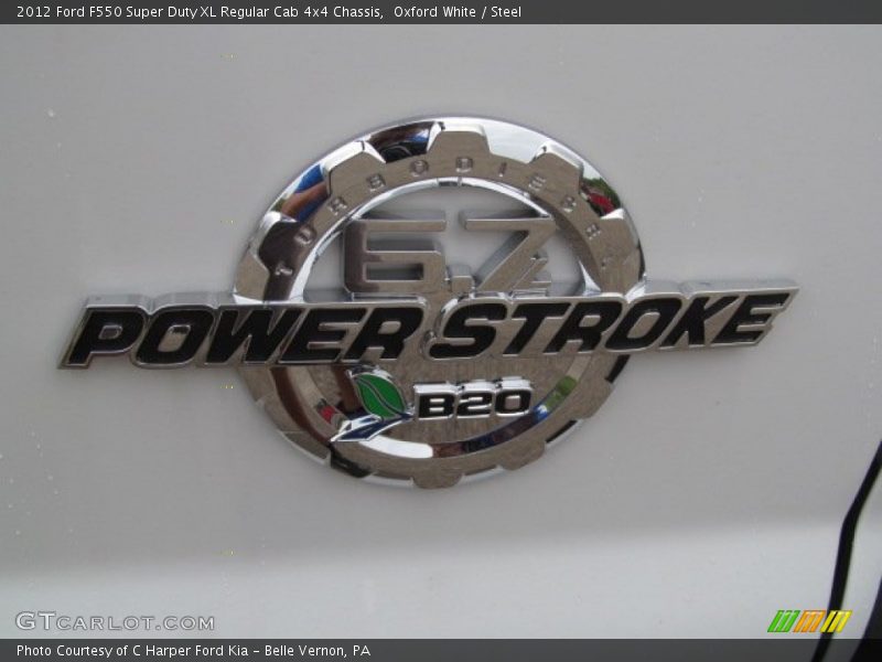 Oxford White / Steel 2012 Ford F550 Super Duty XL Regular Cab 4x4 Chassis