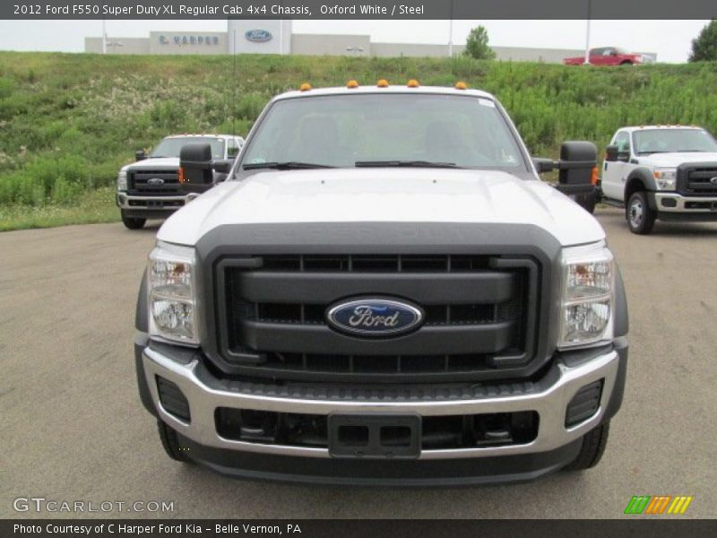 Oxford White / Steel 2012 Ford F550 Super Duty XL Regular Cab 4x4 Chassis