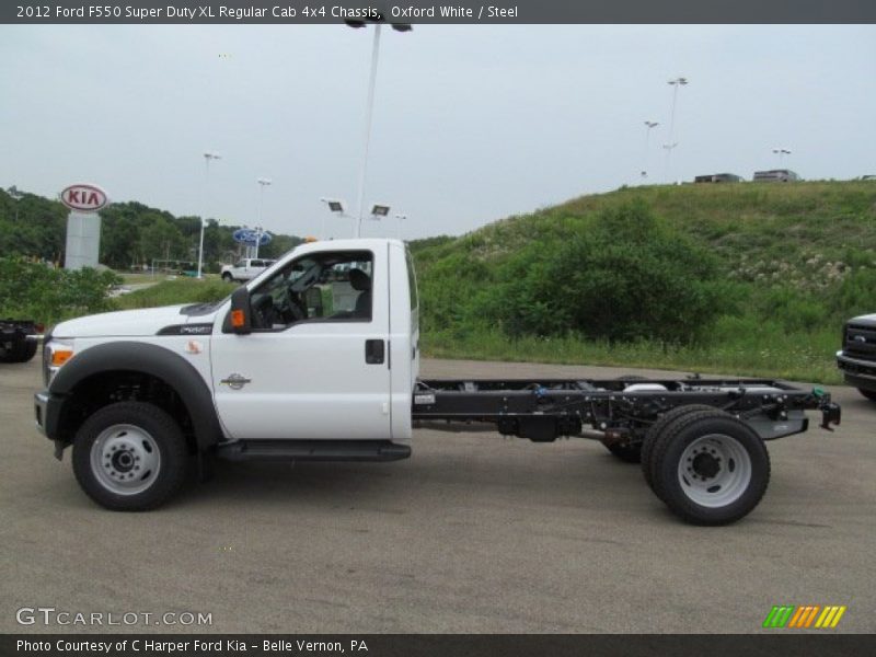 Oxford White / Steel 2012 Ford F550 Super Duty XL Regular Cab 4x4 Chassis