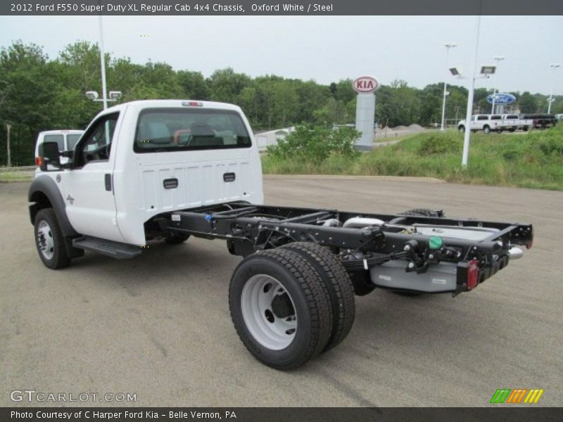 Oxford White / Steel 2012 Ford F550 Super Duty XL Regular Cab 4x4 Chassis
