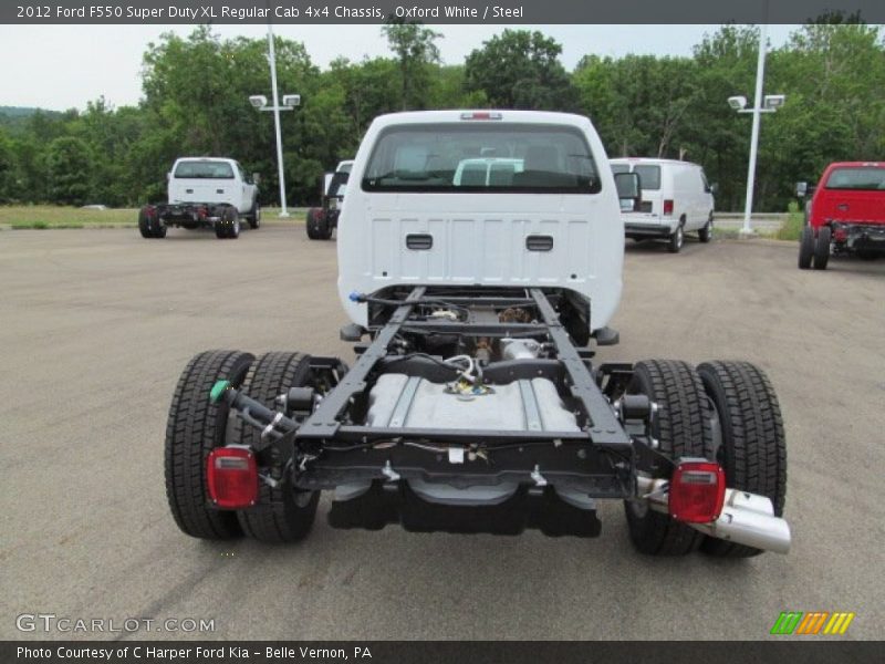 Oxford White / Steel 2012 Ford F550 Super Duty XL Regular Cab 4x4 Chassis