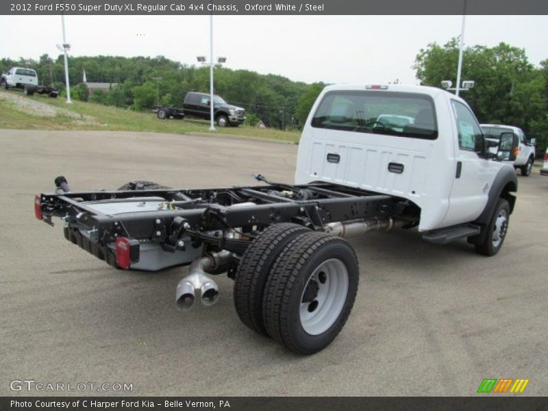 Oxford White / Steel 2012 Ford F550 Super Duty XL Regular Cab 4x4 Chassis