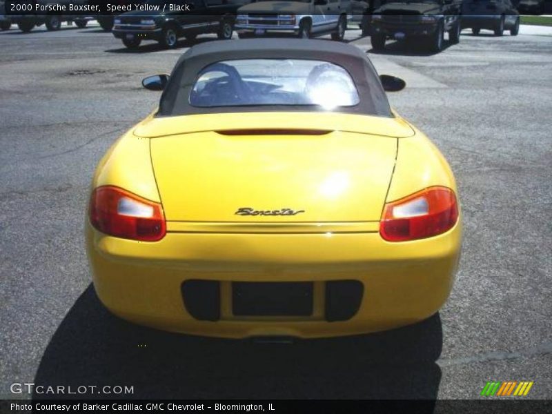 Speed Yellow / Black 2000 Porsche Boxster
