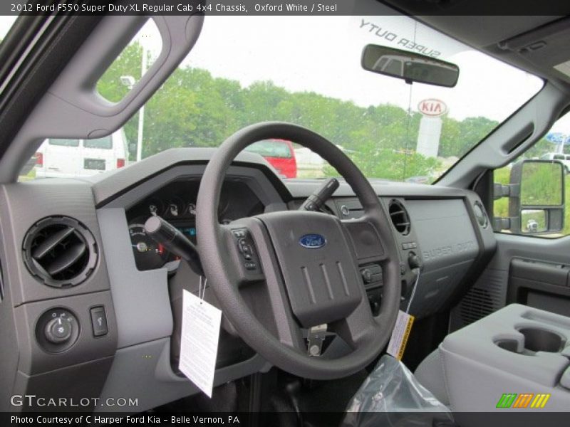 Oxford White / Steel 2012 Ford F550 Super Duty XL Regular Cab 4x4 Chassis