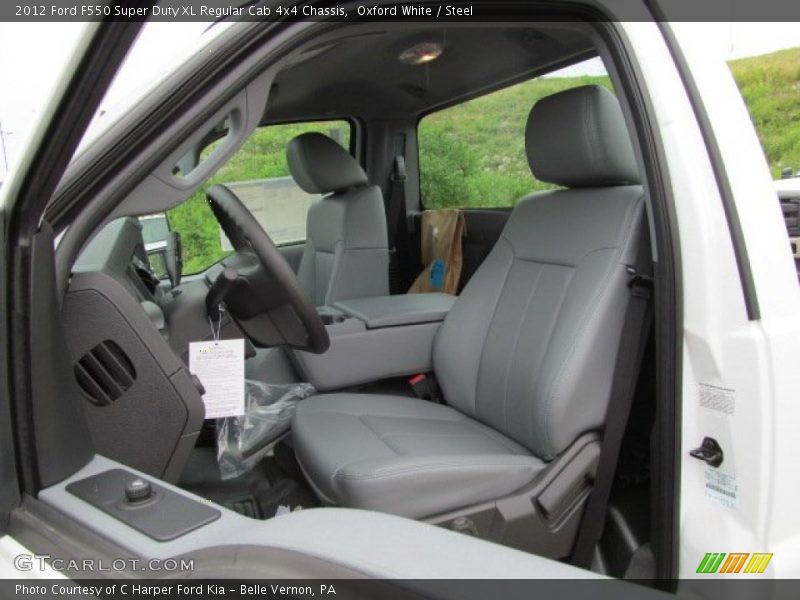 Oxford White / Steel 2012 Ford F550 Super Duty XL Regular Cab 4x4 Chassis
