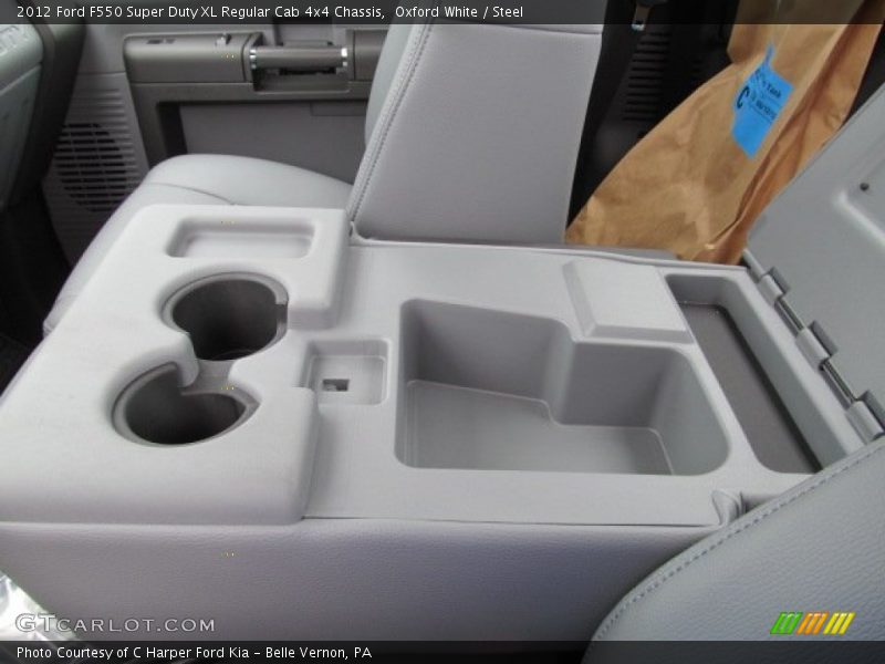 Oxford White / Steel 2012 Ford F550 Super Duty XL Regular Cab 4x4 Chassis