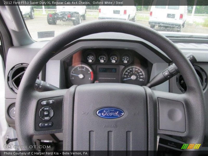 Oxford White / Steel 2012 Ford F550 Super Duty XL Regular Cab 4x4 Chassis