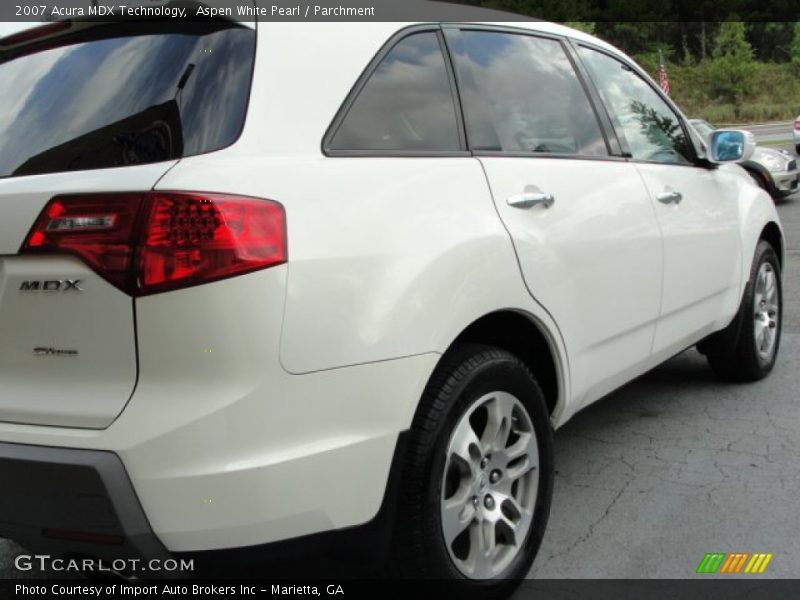 Aspen White Pearl / Parchment 2007 Acura MDX Technology