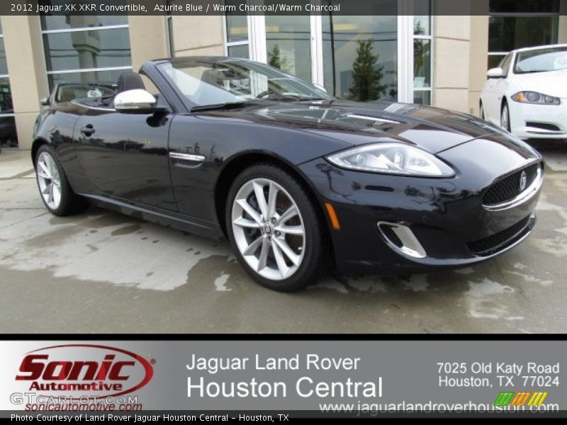 Azurite Blue / Warm Charcoal/Warm Charcoal 2012 Jaguar XK XKR Convertible