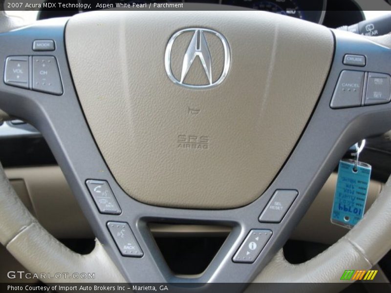 Aspen White Pearl / Parchment 2007 Acura MDX Technology