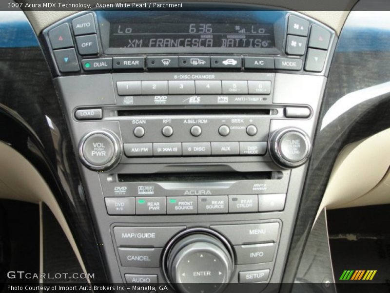 Aspen White Pearl / Parchment 2007 Acura MDX Technology