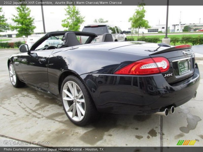 Azurite Blue / Warm Charcoal/Warm Charcoal 2012 Jaguar XK XKR Convertible