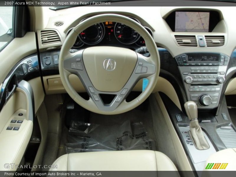 Aspen White Pearl / Parchment 2007 Acura MDX Technology