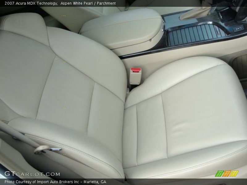 Aspen White Pearl / Parchment 2007 Acura MDX Technology