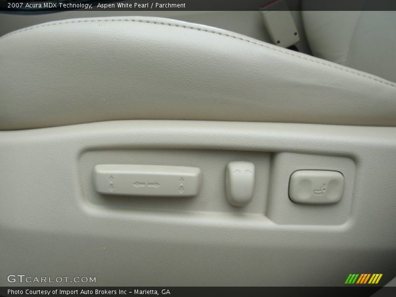 Aspen White Pearl / Parchment 2007 Acura MDX Technology