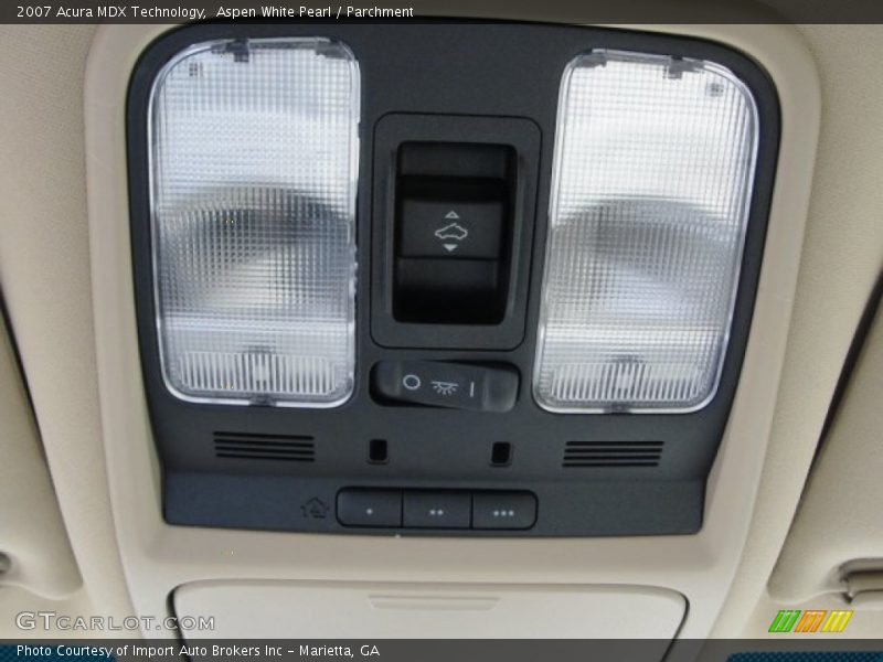 Aspen White Pearl / Parchment 2007 Acura MDX Technology