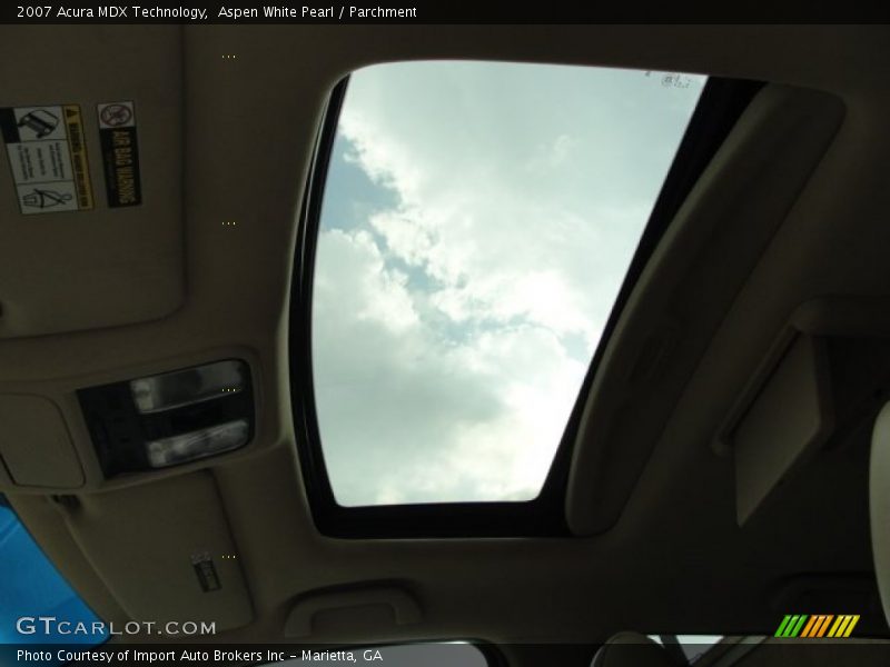 Aspen White Pearl / Parchment 2007 Acura MDX Technology