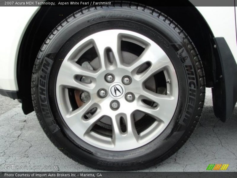 Aspen White Pearl / Parchment 2007 Acura MDX Technology