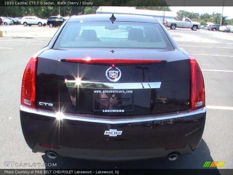 Black Cherry / Ebony 2010 Cadillac CTS 3.0 Sedan