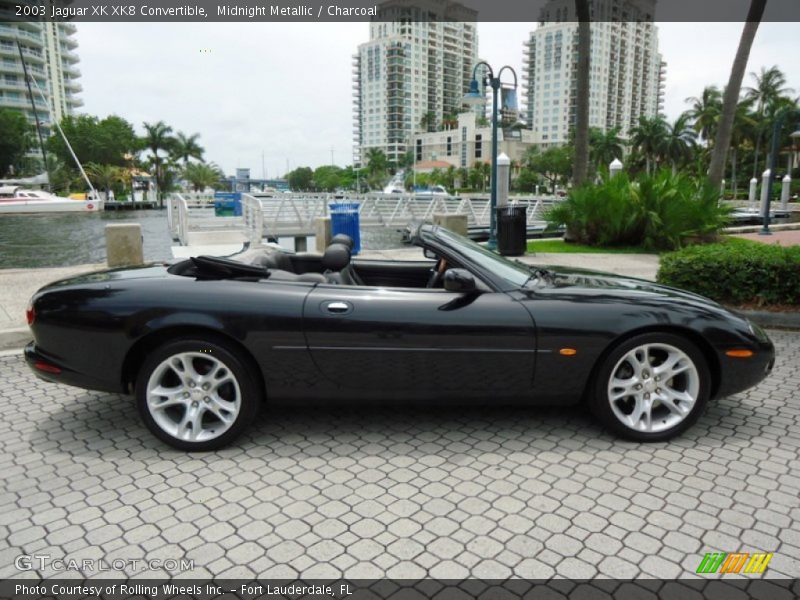 Midnight Metallic / Charcoal 2003 Jaguar XK XK8 Convertible