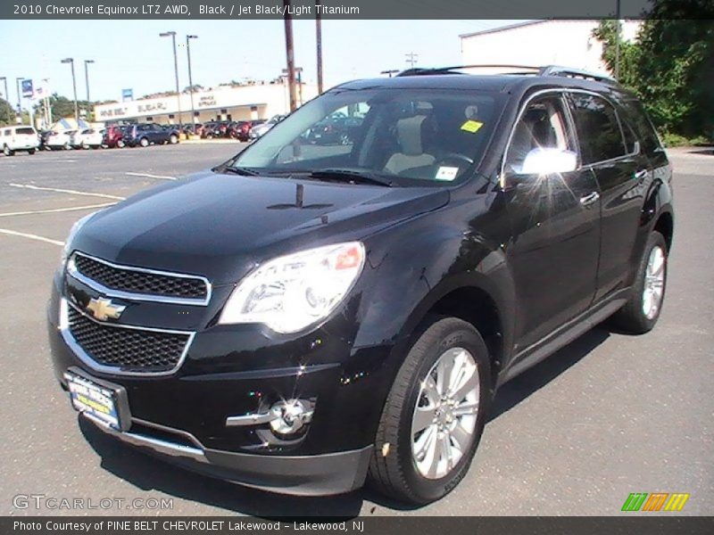 Black / Jet Black/Light Titanium 2010 Chevrolet Equinox LTZ AWD