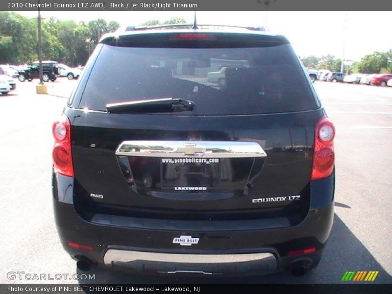 Black / Jet Black/Light Titanium 2010 Chevrolet Equinox LTZ AWD