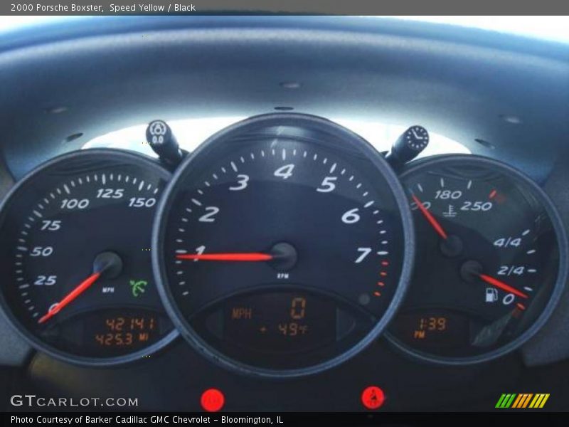 Speed Yellow / Black 2000 Porsche Boxster