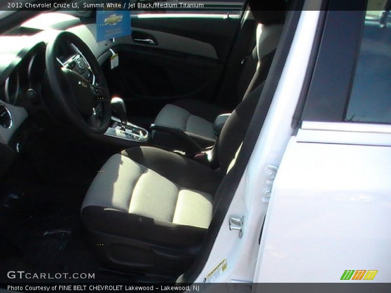 Summit White / Jet Black/Medium Titanium 2012 Chevrolet Cruze LS