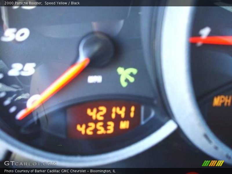Speed Yellow / Black 2000 Porsche Boxster