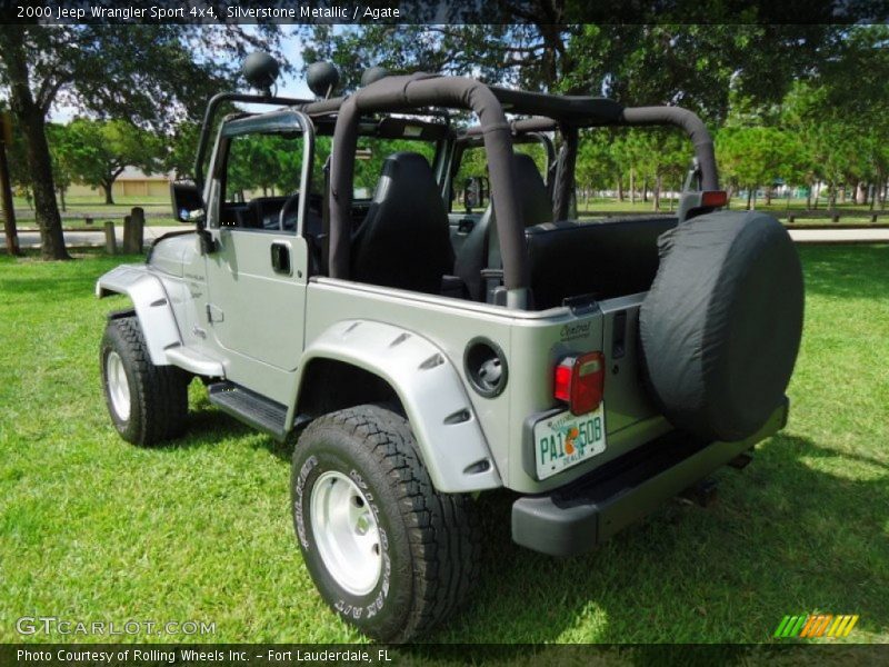 Silverstone Metallic / Agate 2000 Jeep Wrangler Sport 4x4