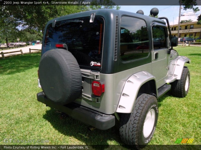 Silverstone Metallic / Agate 2000 Jeep Wrangler Sport 4x4