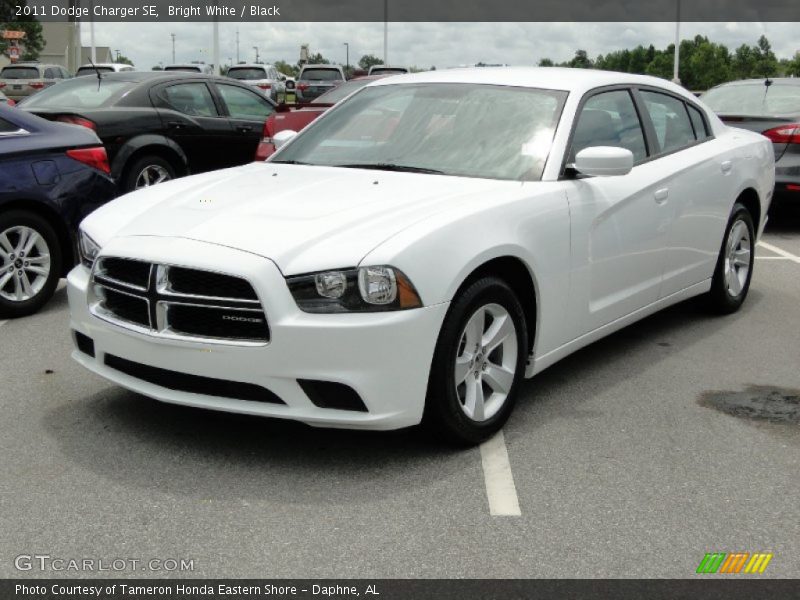 Bright White / Black 2011 Dodge Charger SE