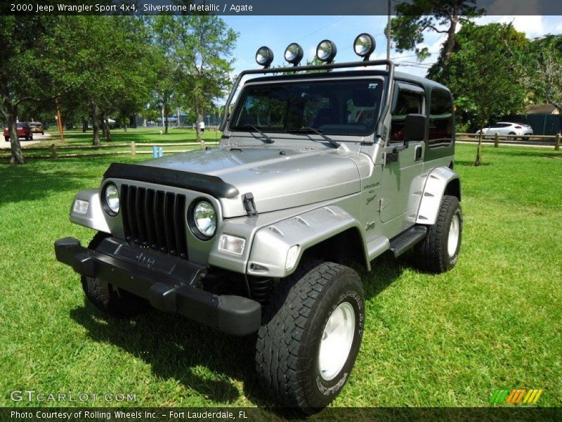 Silverstone Metallic / Agate 2000 Jeep Wrangler Sport 4x4