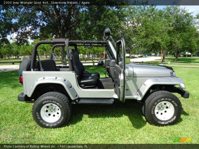 Silverstone Metallic / Agate 2000 Jeep Wrangler Sport 4x4