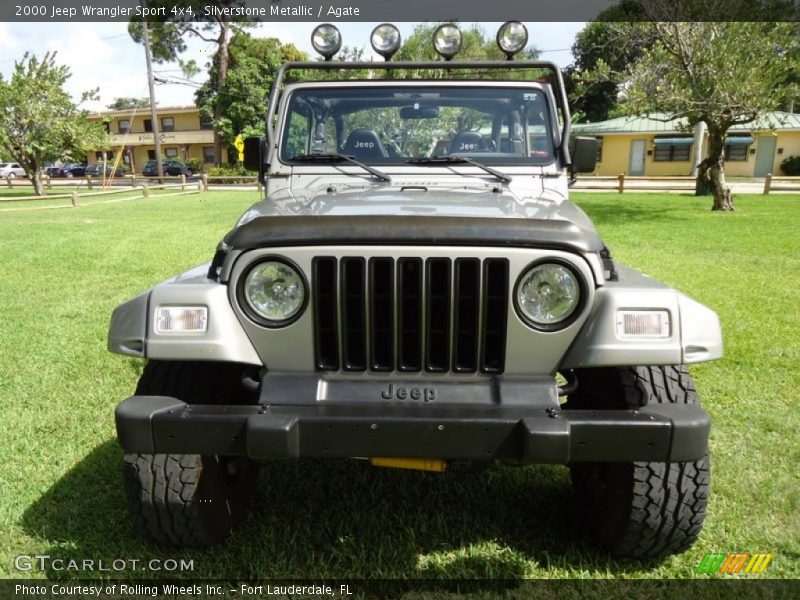 Silverstone Metallic / Agate 2000 Jeep Wrangler Sport 4x4