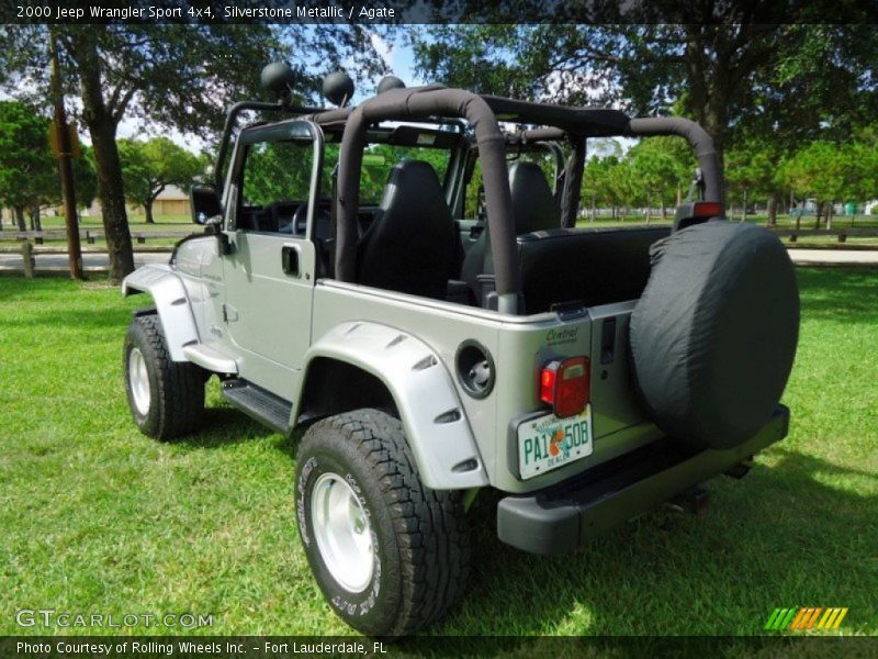Silverstone Metallic / Agate 2000 Jeep Wrangler Sport 4x4