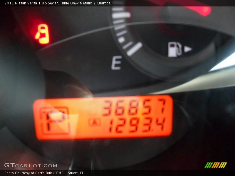 Blue Onyx Metallic / Charcoal 2011 Nissan Versa 1.8 S Sedan