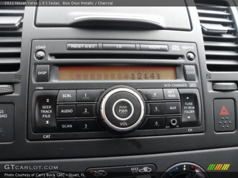 Blue Onyx Metallic / Charcoal 2011 Nissan Versa 1.8 S Sedan