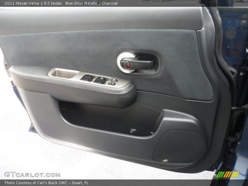 Blue Onyx Metallic / Charcoal 2011 Nissan Versa 1.8 S Sedan