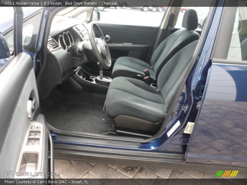 Blue Onyx Metallic / Charcoal 2011 Nissan Versa 1.8 S Sedan