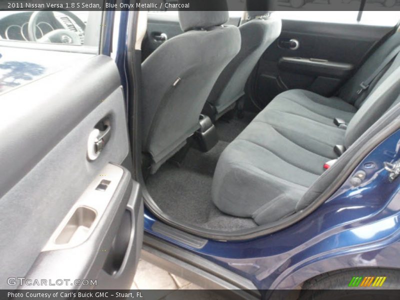 Blue Onyx Metallic / Charcoal 2011 Nissan Versa 1.8 S Sedan