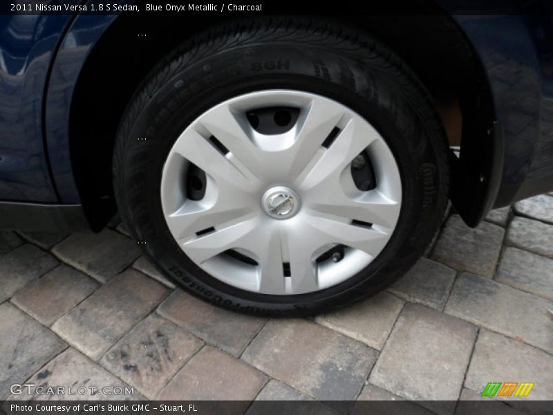 Blue Onyx Metallic / Charcoal 2011 Nissan Versa 1.8 S Sedan