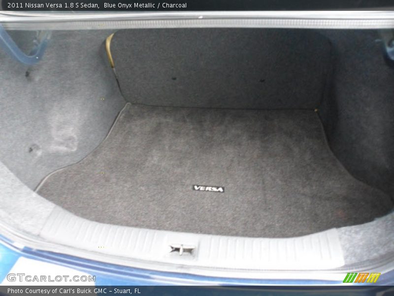 Blue Onyx Metallic / Charcoal 2011 Nissan Versa 1.8 S Sedan