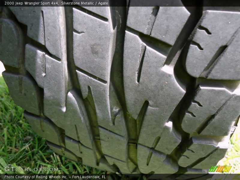 Silverstone Metallic / Agate 2000 Jeep Wrangler Sport 4x4