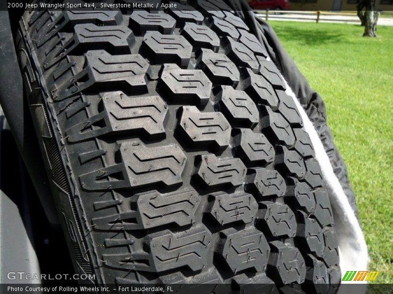 Silverstone Metallic / Agate 2000 Jeep Wrangler Sport 4x4