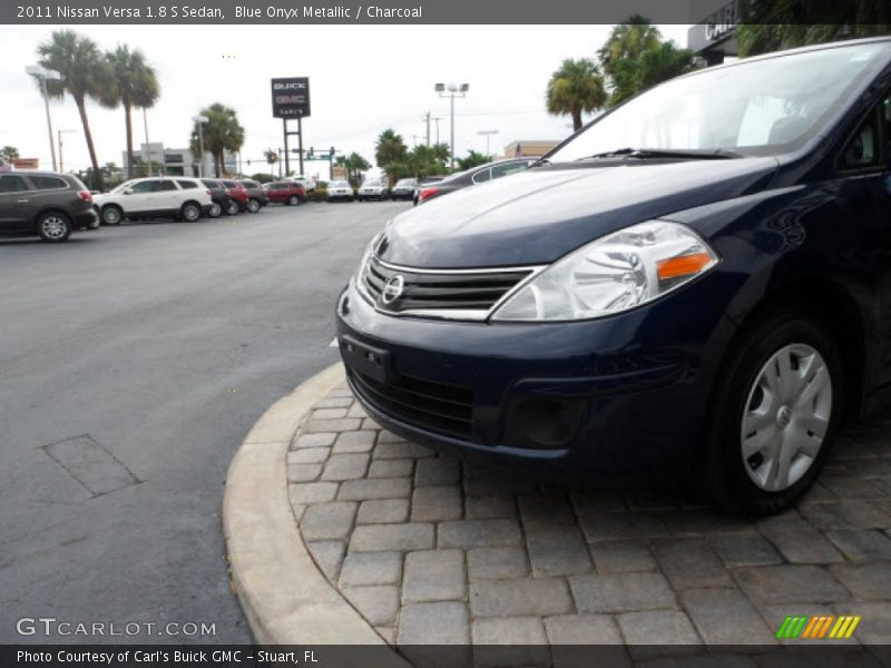 Blue Onyx Metallic / Charcoal 2011 Nissan Versa 1.8 S Sedan