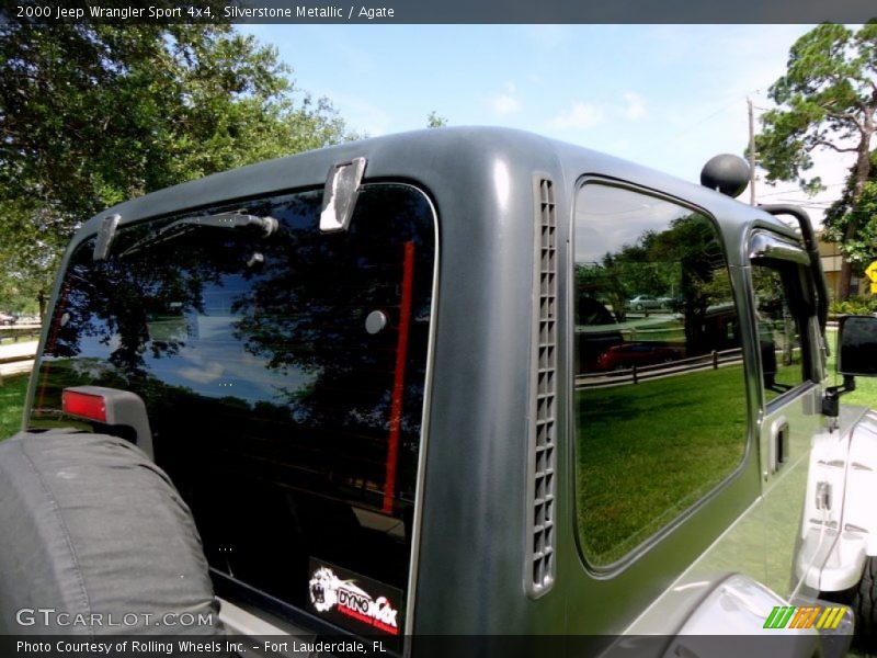Silverstone Metallic / Agate 2000 Jeep Wrangler Sport 4x4