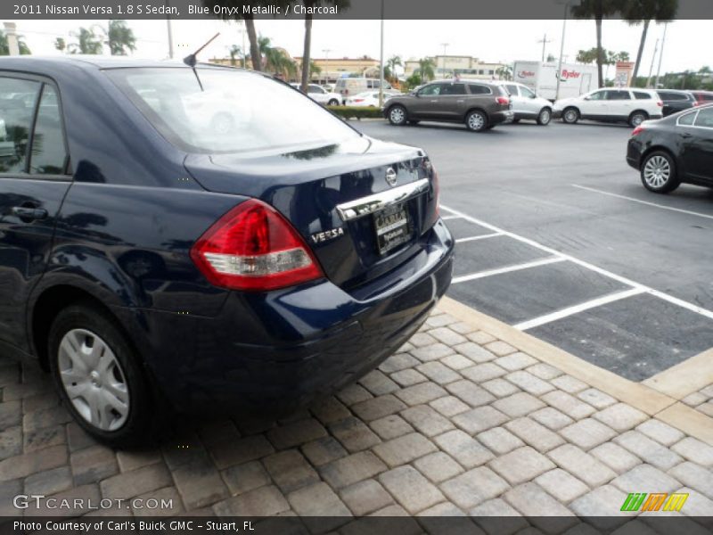 Blue Onyx Metallic / Charcoal 2011 Nissan Versa 1.8 S Sedan