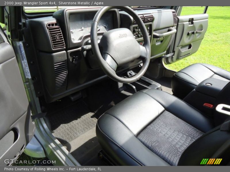 Silverstone Metallic / Agate 2000 Jeep Wrangler Sport 4x4