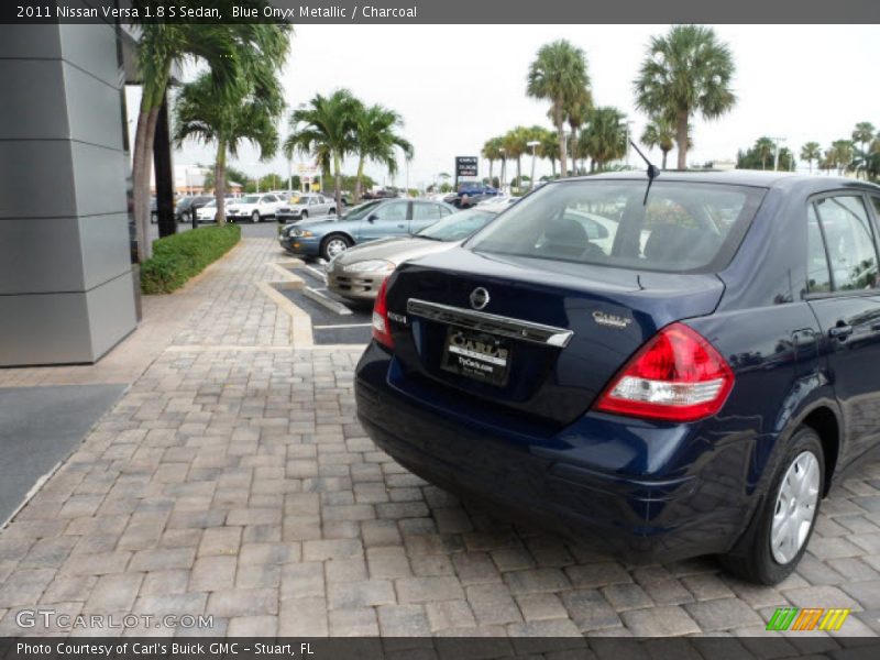 Blue Onyx Metallic / Charcoal 2011 Nissan Versa 1.8 S Sedan